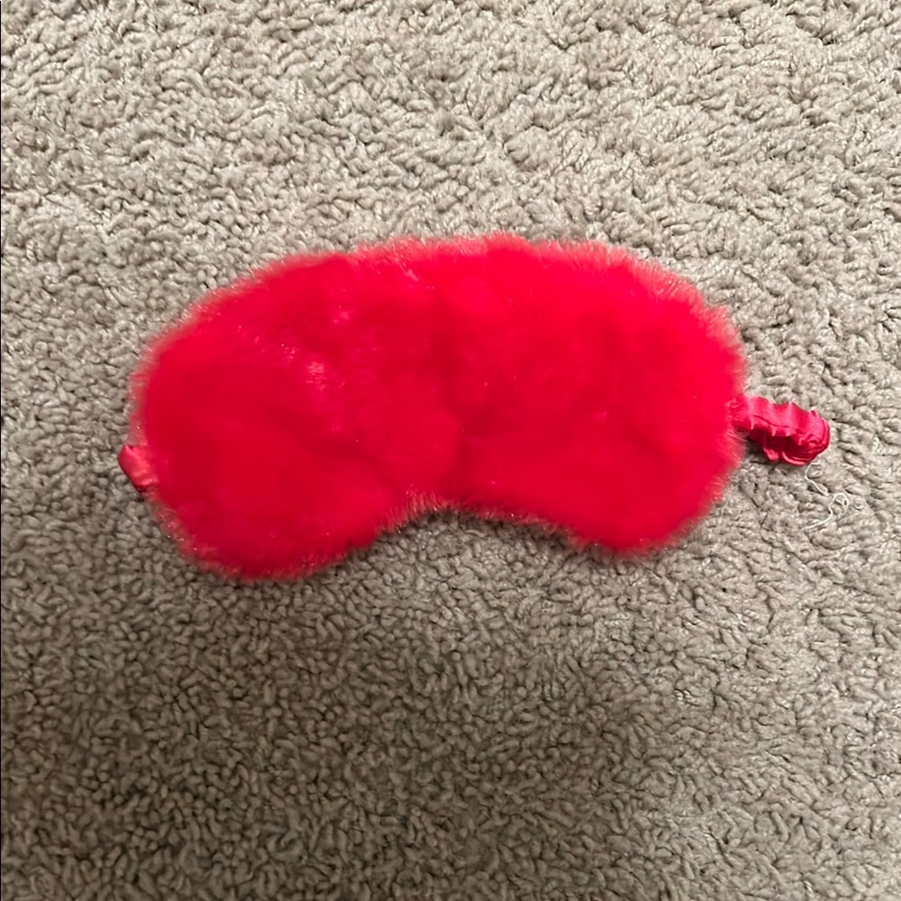 Fuzzy Pink Sleep Mask